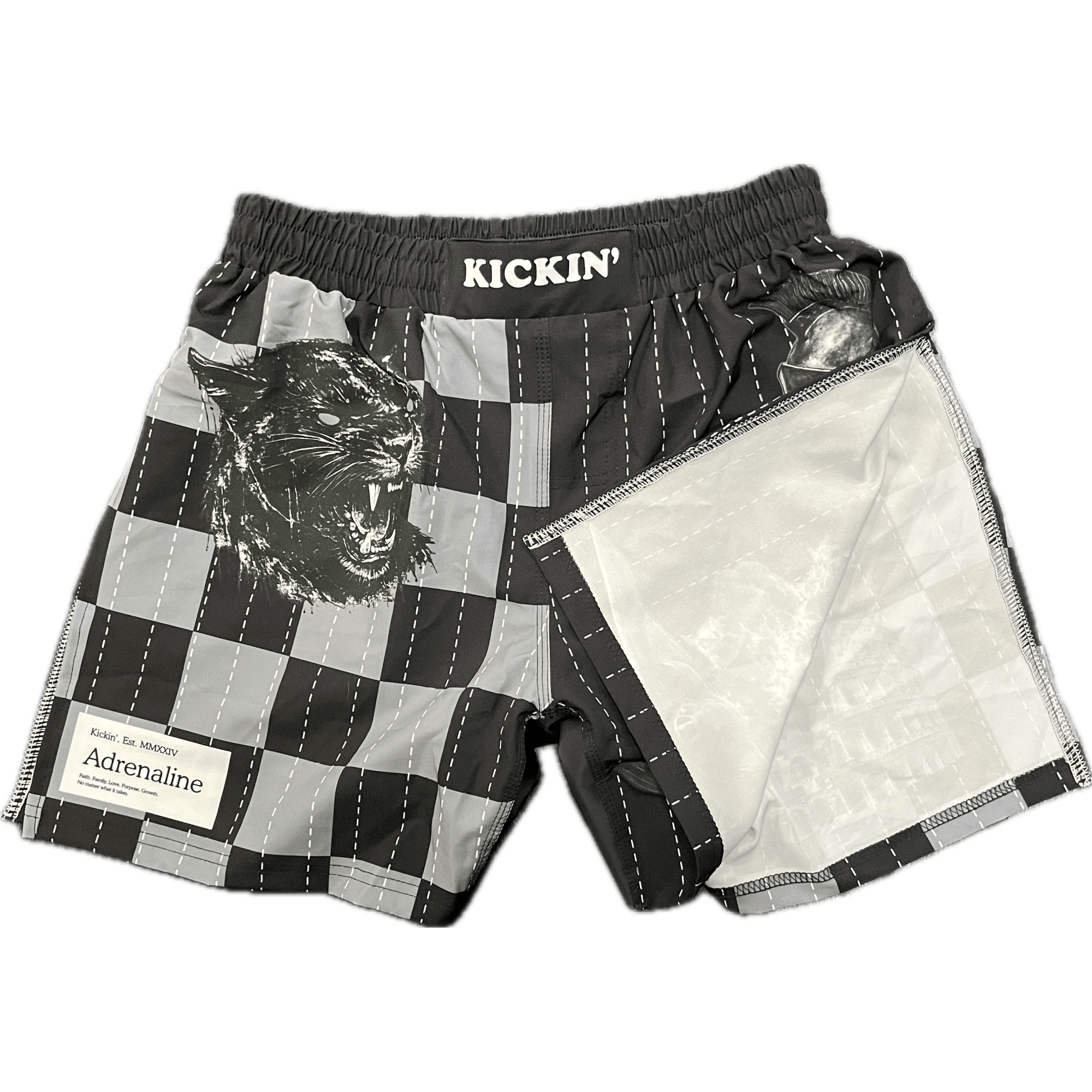 "Adrenaline" High-Cut Gladiator Shorts