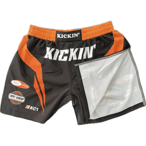 "Full Throttle Racer" High-Cut Gladiator Shorts - Orange