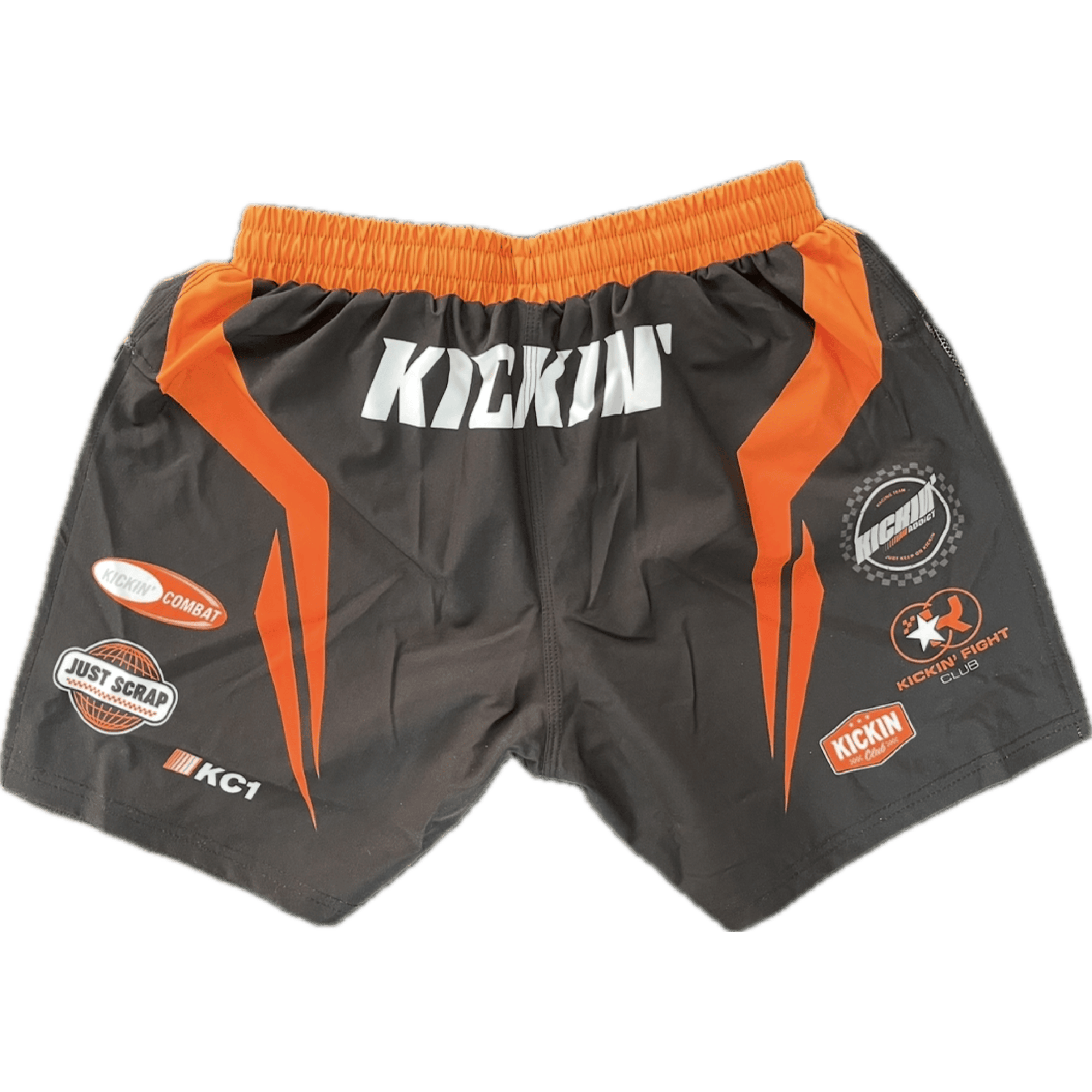 "Full Throttle Racer" High-Cut Gladiator Shorts - Orange
