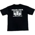 "Thank Your Sparring Partners" black tee shirt back